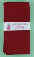 Fat Quarter - Plain Cotton Poplin - Claret